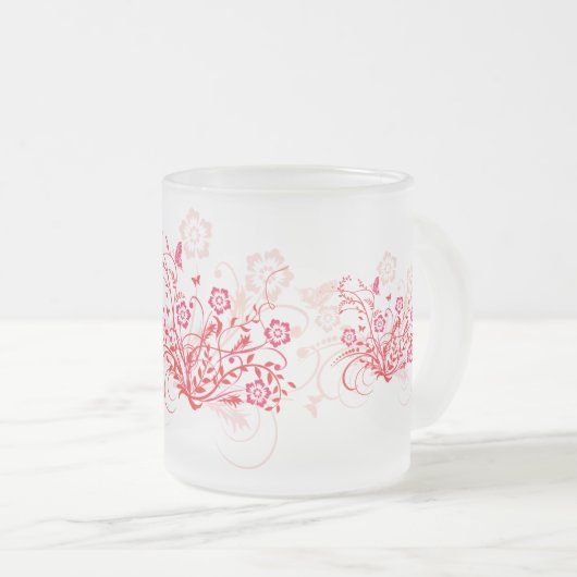 Tattoo von Blume - Mattglastasse (VorderseiteRechts)