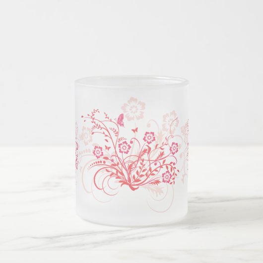 Tattoo von Blume - Mattglastasse (Mittel)