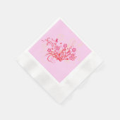 Tattoo von Blume - Napkins Serviette (Ecke)