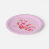 Tattoo von Blume - Pappteller (Schrägansicht)