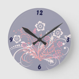 Tattoo von Blume - Runde Wanduhr