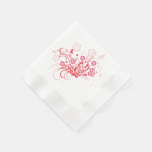 Tattoo von Blume - Serviette (Ecke)