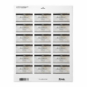 Tattoo Winged Heart Gaelic Irish Tattoo Design Adressaufkleber (Vorne)