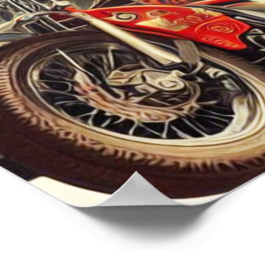 Tattooed American Button-up Poster (Ecke)