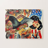 Tattooed American Button-up Puzzle (Horizontal)