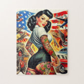 Tattooed American Button-up Puzzle (Vertikal)