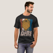 Tattooed Bearded Employed Beard Spaß Mustache T-Shirt (Vorne ganz)