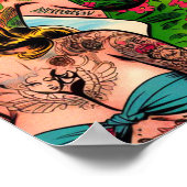 Tattooed Comic Girls Poster (Ecke)