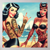 Tattooed Evil Girls Poster (Vorne)