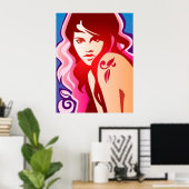 Tattooed Girl - Poster (Heimbüro)