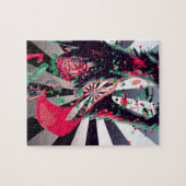 Tattooed Girl Psychedelic Art Puzzle (Horizontal)