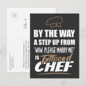 Tattooed Koch ist das Ultimate in Appeal. Fun Gift Postkarte (Vorne/Hinten)