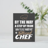 Tattooed Koch ist das Ultimate in Appeal. Fun Gift Postkarte (Stehend Vorderseite)