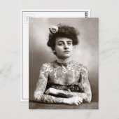 Tattooed Lady, 1907 Postkarte (Vorne/Hinten)