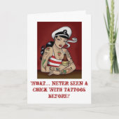 Tattooed Lady Karte (Vorderseite)