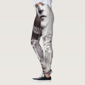 Tattooed Lady Maud Wagner 1907 Vintag Leggings (Links)