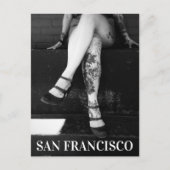 Tattooed Legs - San Francisco Kalifornien Postkarte (Vorderseite)