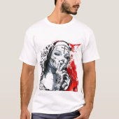 Tattooed Nun Graffiti Art T-Shirt (Vorderseite)