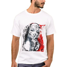 Tattooed Nun Graffiti Art 