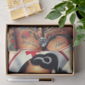 Tattooed Nurse Button-up Seidenpapier (Geschenk)