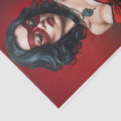 Tattooed Pinup CEO Decoupage | Fett und Empowermen Seidenpapier (Ausschnitt)