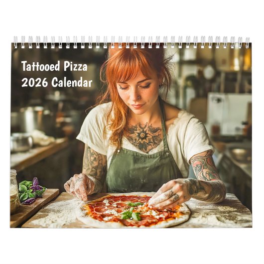 Tattooed Pizza – 2026 Calendar Kalender (Titelbild)