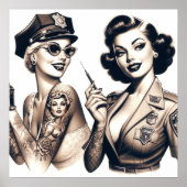 Tattooed Police Girls Poster (Vorne)