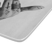 Tattooed Rebel Schneidebrett (Ecke)