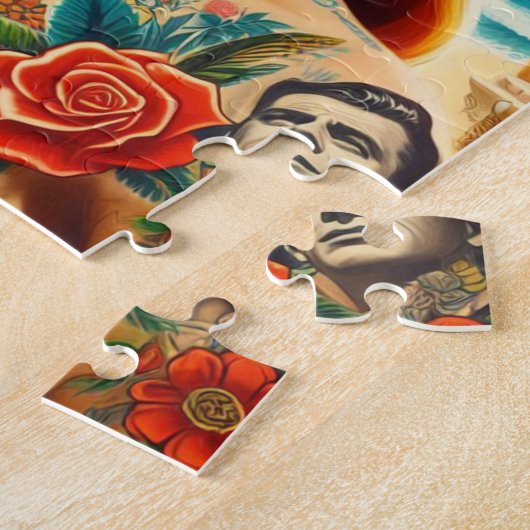 Tattooed Redhead Pin-up Puzzle (Seite)