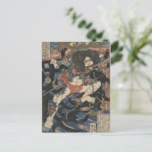 Tattooed Samurai um 1800 Postkarte (Stehend Vorderseite)