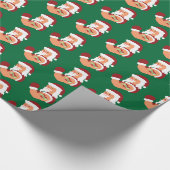 Tattooed Santa Geschenkpapier (Ecke)
