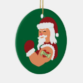 Tattooed Santa Keramik Ornament (Rechts)