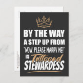Tattooed Stewardess ist die Ultimate in Appeal Ges Postkarte (Vorne/Hinten)