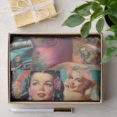 Tattooed Summer Button-up Collage Seidenpapier (Geschenk)