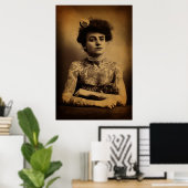 Tattooed Woman Poster (Heimbüro)
