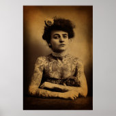 Tattooed Woman Poster (Vorne)