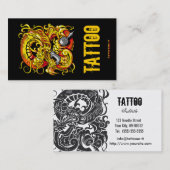 Tattooer Drache Visitenkarte (Vorne/Hinten)