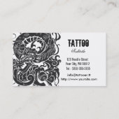 Tattooer Drache Visitenkarte (Rückseite)