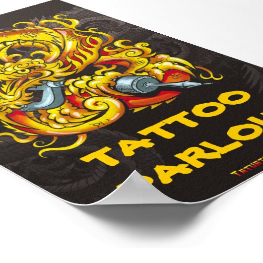 Tattooer Dragon Poster (Ecke)