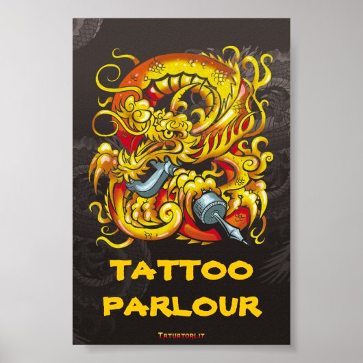 Tattooer Dragon Poster (Vorne)