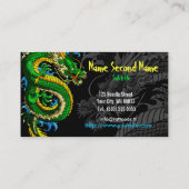 Tattooer Japaner-Drache Visitenkarte (Rückseite)