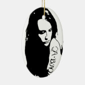 Tattooid Girl Keramik Ornament (Rechts)