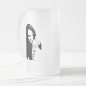 Tattooid Girl Mattglas Bierglas (Vorderseite Links)