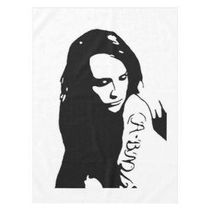 Tattooid Girl Tischdecke