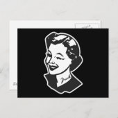 Tattooische Hausfrau - Betrunken Postkarte (Vorne/Hinten)