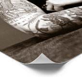 Tattooische Lady, 1907. Vintages Foto Poster (Ecke)