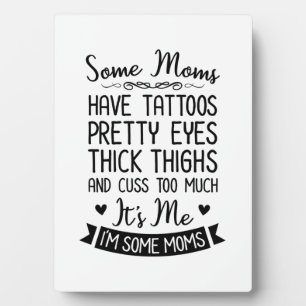 Tattooische Mama, ich Fotoplatte