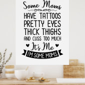 Tattooische Mama, ich Poster (Küche)