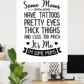 Tattooische Mama, ich Poster (Heimbüro)