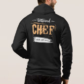 Tattooischer Koch schändet die Erholung. Geschenki Hoodie (Rückseite)
